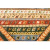 100% wełna gruby dywan loribaft z indii beżowy patchwork 140x290cm