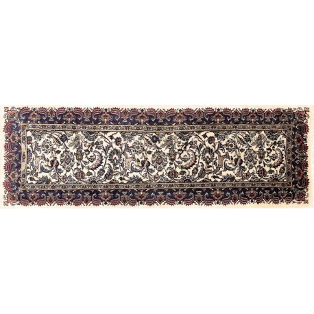 Unikat dywan Kaszmar figural chodnik 100x300cm 100% wełna kork z Iranu pałacowy kobierzec motywy zwierzęce