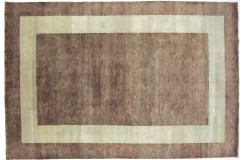 Salonowy gruby, ciepły dywan gabbeh 200x300cm wełna argentyńska brązowy, Indie
