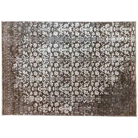 Wełna z nutą jedwabiu ręcznie tkany dywan Nepal Exclusive Vintage Sadraa 180x260cm ornamenty contemporary