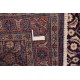 Unikat granatowy oryginalny perski dywan Saruk herati ok 110x320cm 100% wełna, Iran
