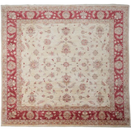 Dywan Ziegler Royal 100% wełna kamienowana ręcznie tkany luksusowy ok 300x300cm kwadratowy ornamenty
