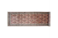 Dywan Kaszmir (Kaschmir) z naturalnego jedwabiu klasyczny chodnik ok 95x360cm Indie ręcznie tkany klasyczny