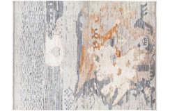 Kolorowy etniczny dywan Berber Beni Ourain abstrakcyjny do salonu 100% wełniany ok 175x225cm ręcznie tkany