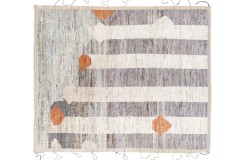 Kolorowy etniczny dywan Berber Beni Ourain abstrakcyjny do salonu 100% wełniany ok 250x300cm ręcznie tkany