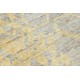 Szaro złoty etniczny dywan Berber Beni Ourain abstrakcyjny do salonu 100% wełniany ok 250x300cm ręcznie tkany