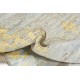 Szaro złoty etniczny dywan Berber Beni Ourain abstrakcyjny do salonu 100% wełniany ok 250x300cm ręcznie tkany