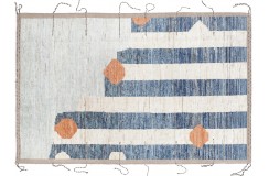 Kolorowy etniczny dywan Berber Beni Ourain abstrakcyjny do salonu 100% wełniany ok 200x300cm ręcznie tkany