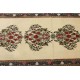 Perski luksusowy dywan chodnik KOM  (GHOM) ręczne tkany 80x300cm 100% wełna kwiatowy beżowy - jasny