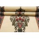 Perski luksusowy dywan chodnik KOM  (GHOM) ręczne tkany 80x300cm 100% wełna kwiatowy beżowy - jasny