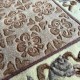 Rzeźbiony chodnik rajski ogród z Chin 100% wełna superwasched miękka, kwiaty 3D beżowo-brązowy