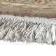 Rzeźbiony kwiatowy okrągły dywan z Chin 100% wełna superwasched miękka, kwiaty 3D beżowo-brązowy - taupe
