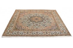 Klasyczny perski dywan Tebriz - Tabriz z Iranu, wełna i jedwab 250x250