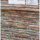 Miękki błyszczący dywan Gabbeh Handloom w pasy wełna wiskoza kolorowy 250x300cm 
