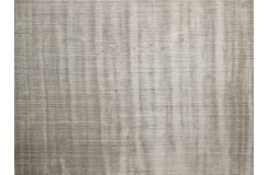 Miękki błyszczący dywan Gabbeh Handloom w pasy wełna wiskoza beżowo-szary 240x300cm 