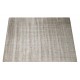 Miękki błyszczący dywan Gabbeh Handloom w pasy wełna wiskoza beżowo-szary 240x300cm 