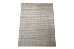 Wełna i wiskoza gruby dywan handloom z indii szary, beżowy 300x400cm