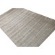 Miękki błyszczący dywan Gabbeh Handloom w pasy wełna wiskoza beżowo-szary 300x400cm 