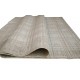 Miękki błyszczący dywan Gabbeh Handloom w pasy wełna wiskoza beżowy 170x240cm 
