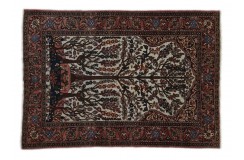 Isfahan ręcznie wiązany dywan z IRANU 100% wełniany oryginalny cenny 140x200cm cenny