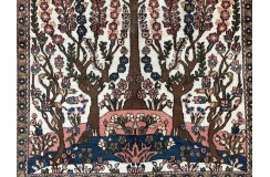 Perski oryginalny dywan Isfahan 140x200cm oryginał z Iranu antyk