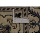 Kwadrtowy czerony dywan Nain gęsto ręcznie tkany z Iranu wełna + jedwab ok 200x200cm