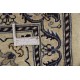 Kwadrtowy beżowy dywan Nain gęsto ręcznie tkany z Iranu wełna + jedwab ok 200x200cm