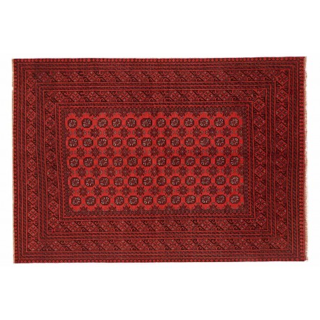 Afgan Buchara Akcza oryginalny 100% wełniany dywan z Afganistanu ok 200x300cm ręcznie tkany