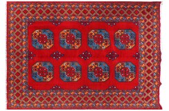 Afgański dywan Akcza ręcznie tkany oryginalny 100% wełniany Buchara 170x240cm ręcznie tkany