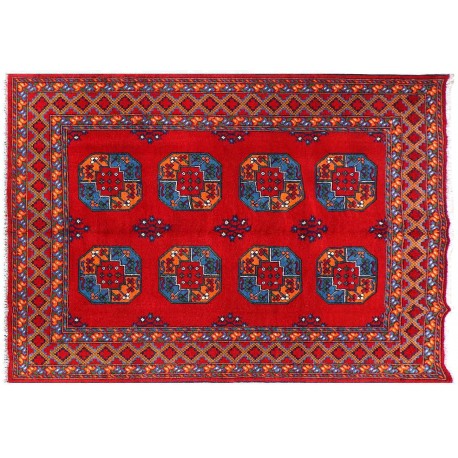 Afgański dywan Akcza ręcznie tkany oryginalny 100% wełniany Buchara 170x240cm ręcznie tkany