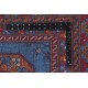 Afgan Buchara Akcza niebieski oryginalny 100% wełniany dywan z Afganistanu ok 200x300cm ręcznie tkany