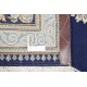 Bogaty klasyczny granatowy perski dywan Kerman (Kirman) ok 300x400cm 100% wełna sygnowany
