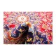 Dywan perski Tabriz ok 300x400cm 100% wełna z Iranu czerwony klasyczny kwiatowy 