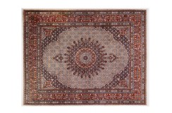 Ręcznie tkany ekskluzywny dywan Mud (Moud) Sherkat Farsh ok 200x260cm oryginalny gęsty perski kobierzec wełna kork i jedwab