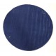 Gładki 100% wełniany dywan Gabbeh Handloom okrągły niebieski 200x200cm etniczne wzory