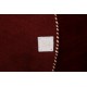 Gładki 100% wełniany dywan Gabbeh Handloom okrągły czerwony 200x200cm etniczne wzory