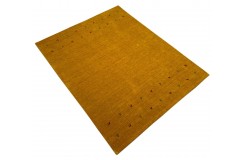 Z delikatnymi wzorami 100% wełniany dywan Gabbeh Handloom pomarańczowy 250x300cm 2cm gruby