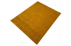 Gładki 100% wełniany dywan Gabbeh Lori pomarańczowy 200x250cm 