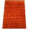 Gładki 100% wełniany dywan Gabbeh Lori pomarańczowy nasycony 90x160cm