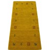 Gładki 100% wełniany dywan Gabbeh Lori złoty etniczne wzory 1,2x1,8m 