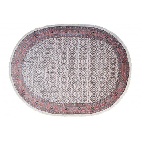 100% Wełniany owalny ręcznie tkany dywan Indo - Herati premium z Indii 300x400cm orientalny beżowy wart 34 000zł