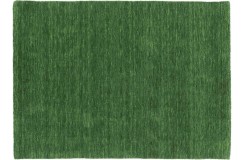 100% wełniany dywan Gabbeh Handloom zielony 160x260cm 2cm gruby bez wzorów