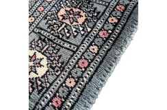 Oryginalny dywan Buchara z Pakistanu 100% wełna 60x180cm szary
