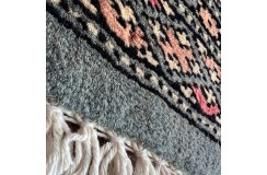Oryginalny dywan Buchara z Pakistanu 100% wełna 60x180cm szary