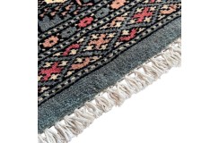 Oryginalny dywan Buchara z Pakistanu 100% wełna 60x180cm szary