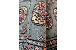 Oryginalny dywan Buchara z Pakistanu 100% wełna 60x180cm szary