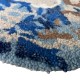 Niereguralny okrągły dywan Colorful Blossom Rug BR-22 blue, 100% wełna, ręcznie wykonany