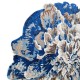 Niereguralny okrągły dywan Colorful Blossom Rug BR-22 blue, 100% wełna, ręcznie wykonany