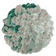 Niereguralny okrągły dywan Colorful Blossom Rug BR-22 blue, 100% wełna, ręcznie wykonany