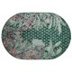 Designerski owalny dywan Optimistic Jungle Whisper JW-023 green, 100% wełna, ręcznie taftowany, gruby
